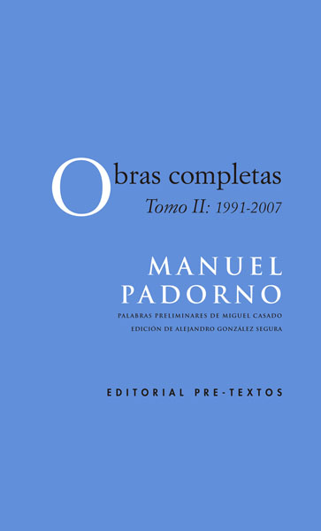 Obras completas, Tomo II: (1991-2007)